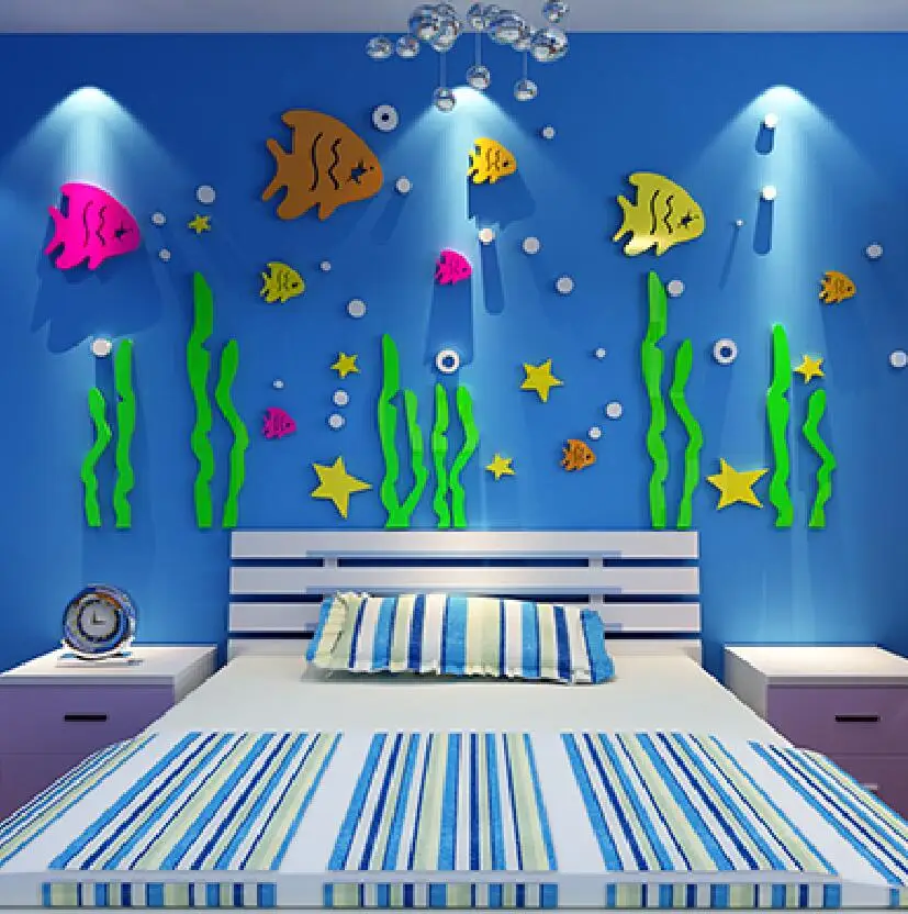 Настенные Стикеры для детской комнаты креативные настенные украшения свадебной