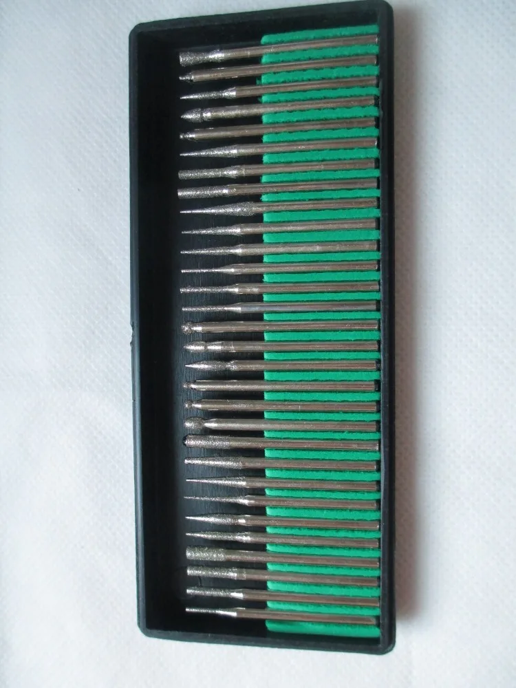 30/шт толщина 3 мм алмазных боров (комплект принадлежностей для вращающихся