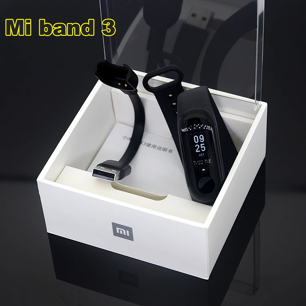 Оригинальный Смарт браслет Xiaomi Mi Band 3 Band3 0 78 &quotoled экран 5ATM отклонение при плавании