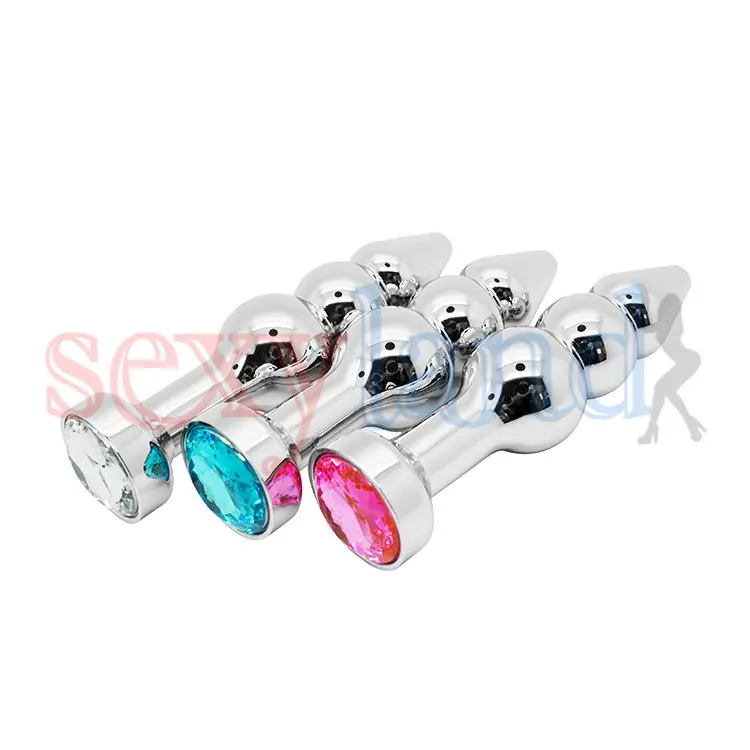 Бусины стимулирующие металлическую Анальная пробка гладкая сенсорная апгрейда