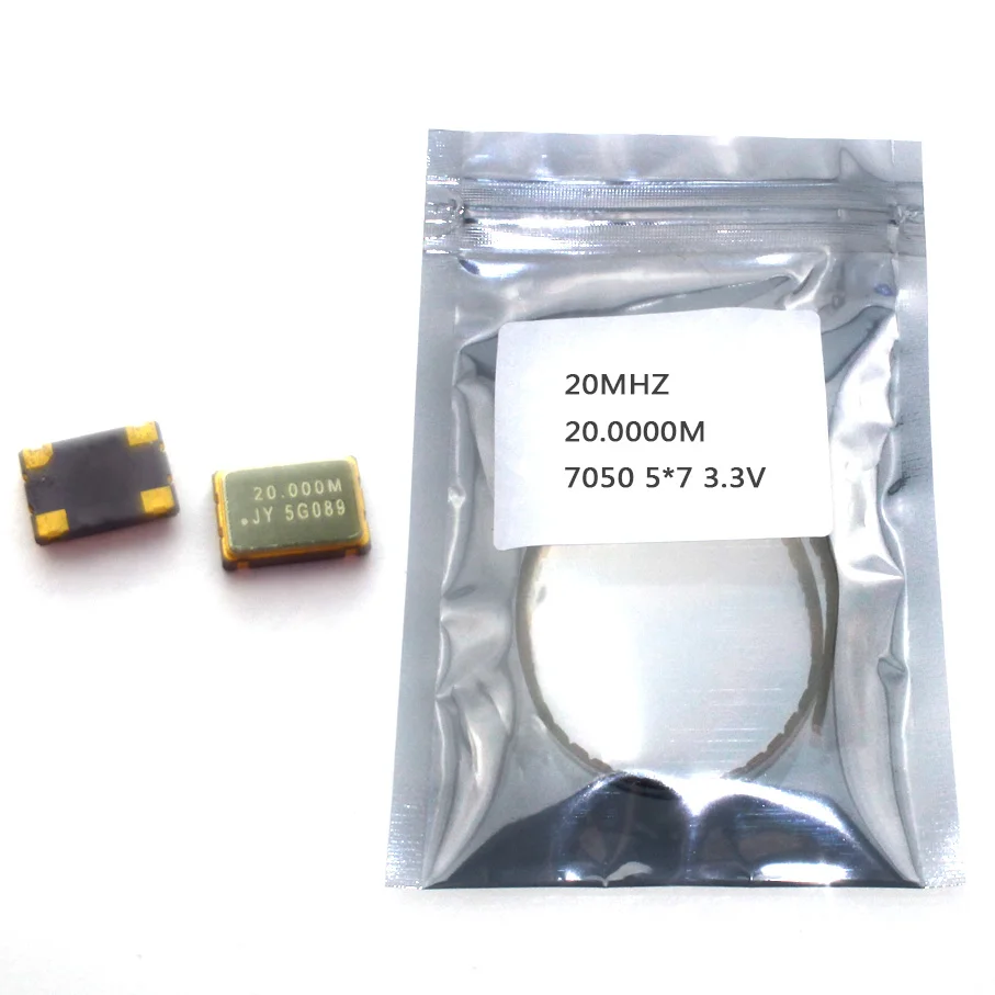 10 шт. SMD 5070 активный кварцевый генератор OSC 20 МГц 20,0000 м 7050 5*7 3,3 В 25PPM