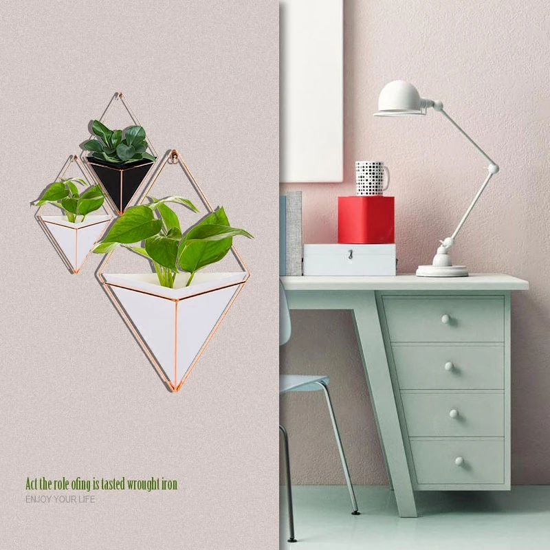 Органическое стекло инновационный подвесной Плантатор вазы геометрический