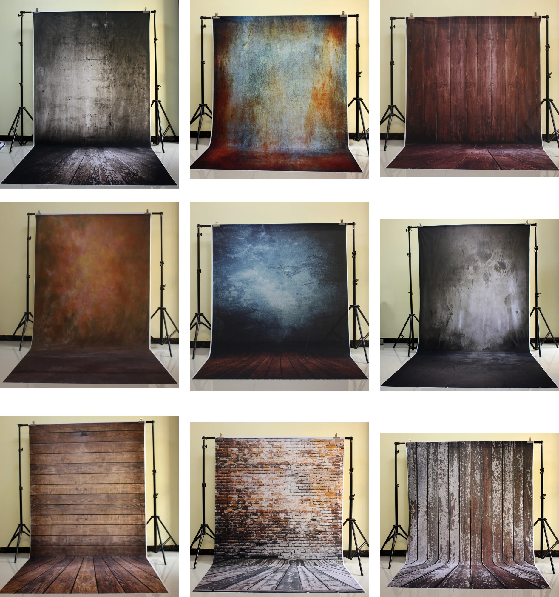 Винтажный деревянный пол фон для фотосъемки белые деревянные доски цифровые