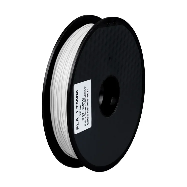 New 3D printer 1.75 mm 0.5KG PLA 3D printer Filament 3D Printing Materials Hot sale Best prise High quality in china 12 colour - Color: White