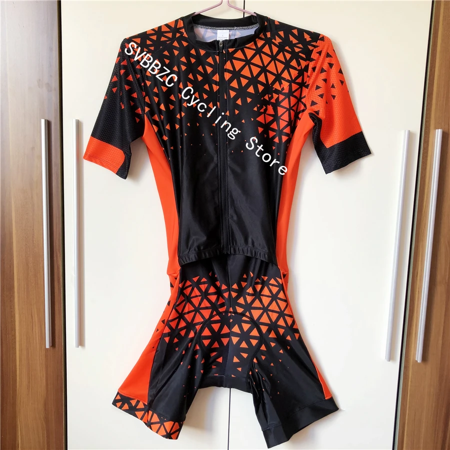Женский спортивный костюм с коротким рукавом для триатлона Ropa Ciclismo набор
