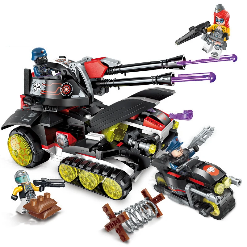 399 шт. детские строительные блоки игрушки Legoingly city Technology Эра лазерная пушка