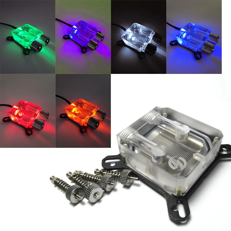 Универсальный блок охлаждения WinfMOD GPU/VGA Water(Liquid) акриловый светодиодный|cooling block|vga