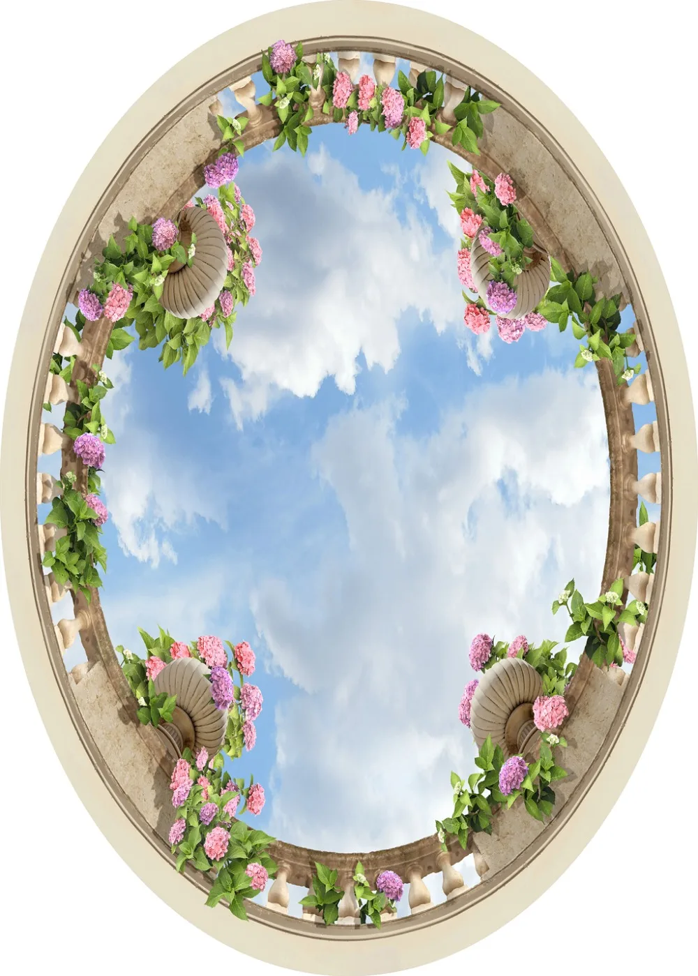

3d Curtains customize White sky flower For living room bedroom blackout curtains window cutains