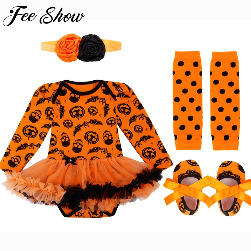 Наряды на Хэллоуин для маленьких девочек платье первый день рождения