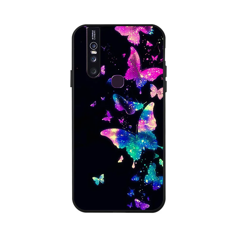 Ojeleye, модный черный силиконовый чехол для Vivo V15, чехол s, противоударный чехол для телефона Vivo V15 Pro iQOO X27 V11 Y91 Y81 Y81i, чехол - Цвет: X032
