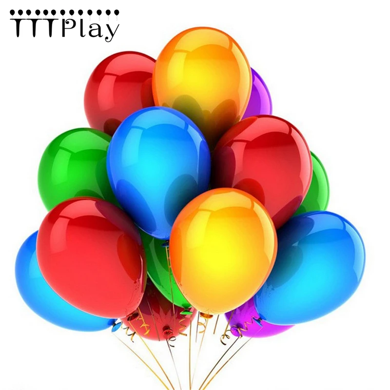 Высококачественный разноцветный латексный шар 10 шт./лот 12 дюймов надувной с