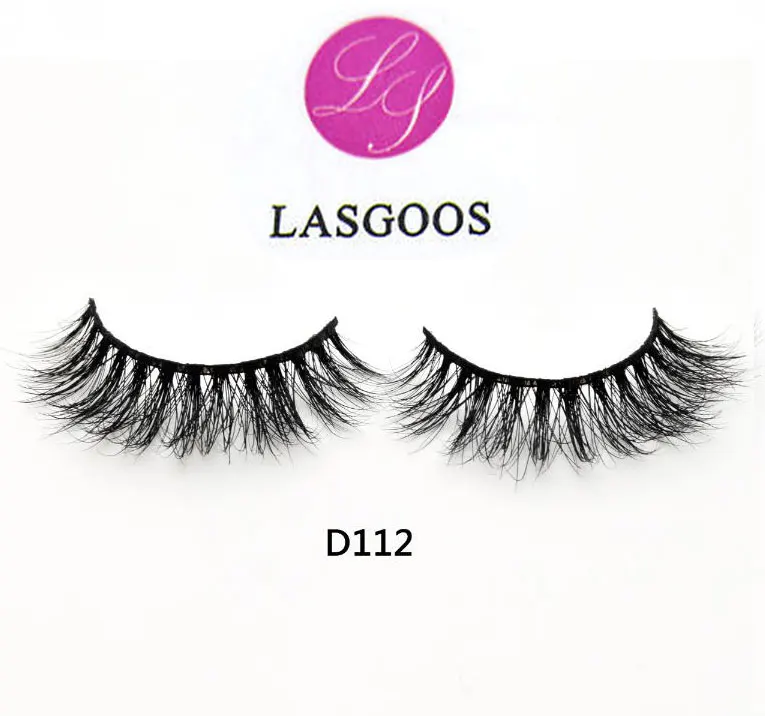 LASGOOS 1 пара в упаковке 100% норки 3D пушистый кластера крест натуральный глаз Красота