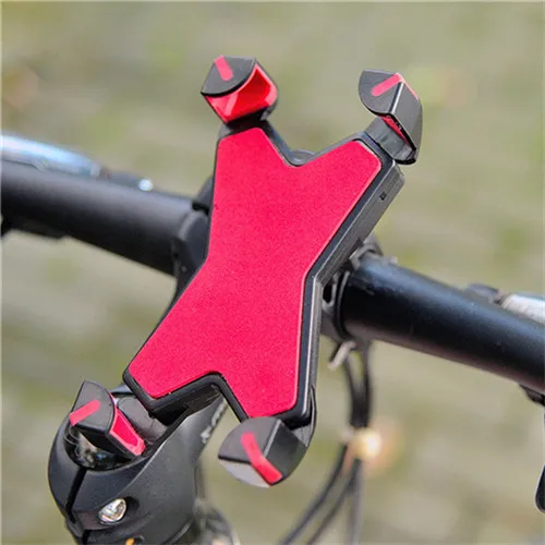 Запад biking Велоспорт телефон владельца мотоцикла MTB Рули для велосипеда держатель для сотового телефона GPS Велоспорт телефон Поддержка подставка держатель - Цвет: red