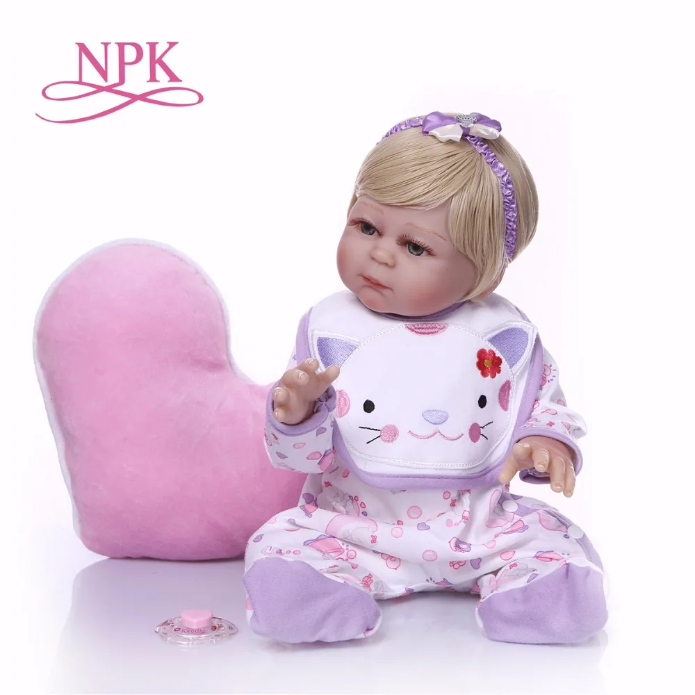 NPK, 19 дюймов, фиолетовое сердце, силиконовая кукла-Реборн, сенсорная, настоящие модные подарки, игрушки, детская кукла, дизайн, рождественские подарки, горячая распродажа