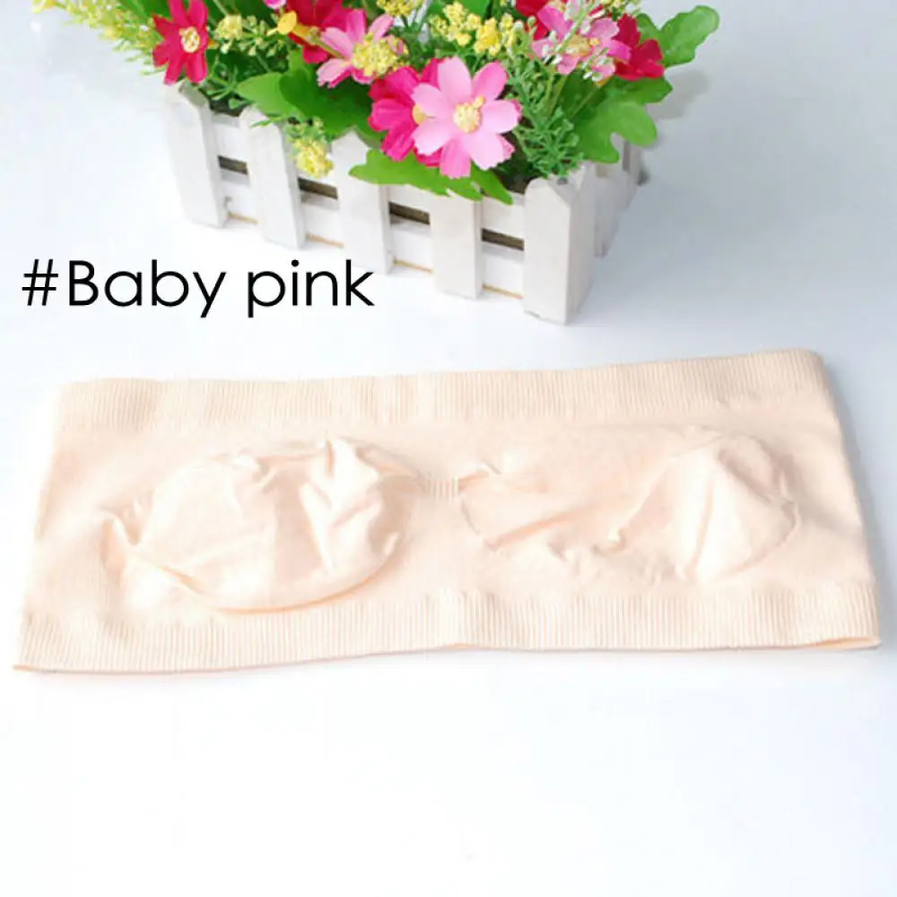 Baby Pink 1 шт., новинка, Женский Сексуальный Топ без бретелек, Бюстгальтер-бандо, топ с открытыми плечами, бюстье, бюстгальтер, нижнее белье - Цвет: Baby Pink