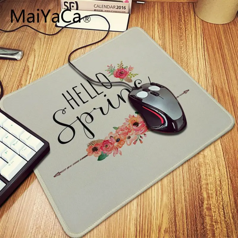 Подарочный коврик для девочки Maiyaca Hello spring красивые обои офисные мыши геймерский