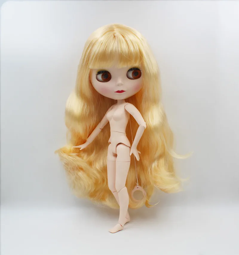Кукла Blygirl светло желтая кудрявая кукла Blyth новая с лицом 19 шарниров тела