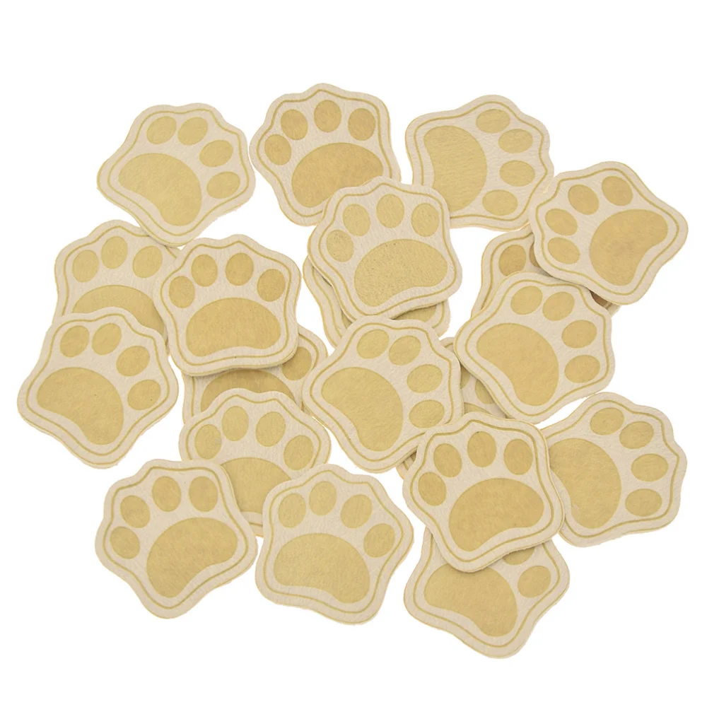 20 шт. милые лапы для собак и кошек из искусственной кожи ярлыки одежды ручной