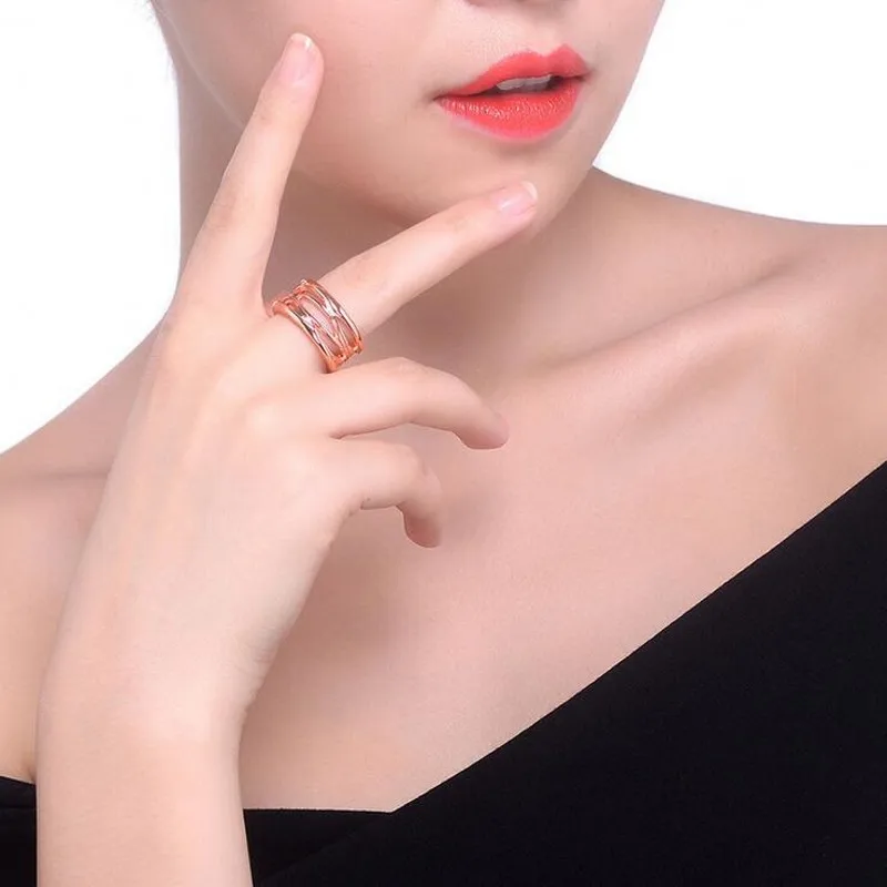 2017 New Anniversary band rings for women Rome digital Rose Gold Filled Female Weadding Ring Fashion accessories | Украшения и