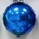 deep blue 10 шт красочные конфеты фрукты серебряная фольга шары 18 дюймов круглый леденец алюминиевые шары Свадьба День Рождения украшения для детской вечеринки - Цвет: deep blue
