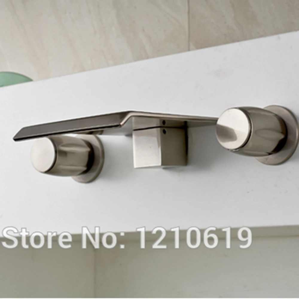 Новинка Бесплатная доставка из США 3 шт. двойные ручки смеситель для ванной