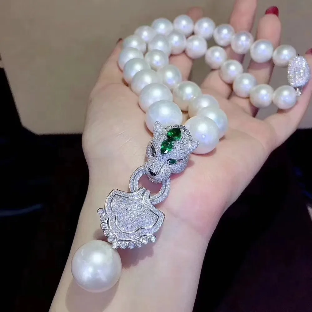 Популярные трендовые украшения Bijoux Плавающие Подвески пантеры из циркона для