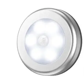 1pcs white PIR датчик движения под шкаф светильник Авто умная Ночная лампа лампада светодиодные лампы для дома спальня шкаф кухонный шкаф светильник - Цвет: 1pcs white