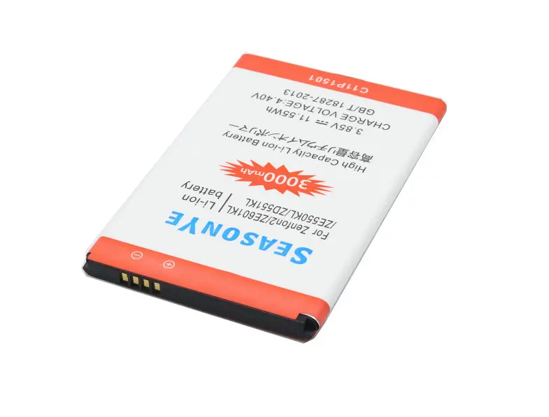 Seasonye 3x c11p1501 3000 мАч телефон замена Батарея для Asus Zenfone 2 zenfone2 ZE601KL ZD551KL Batteria Batterij