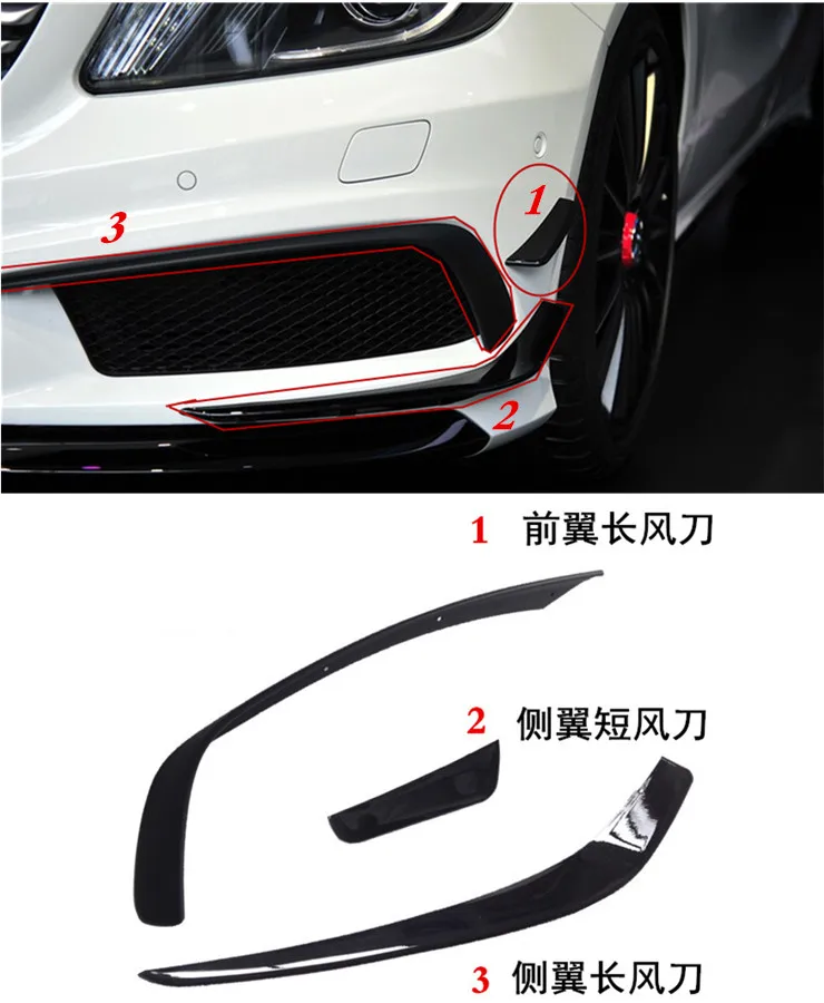 Углеродное волокно автомобильный Стайлинг передний боковый бампер гриль