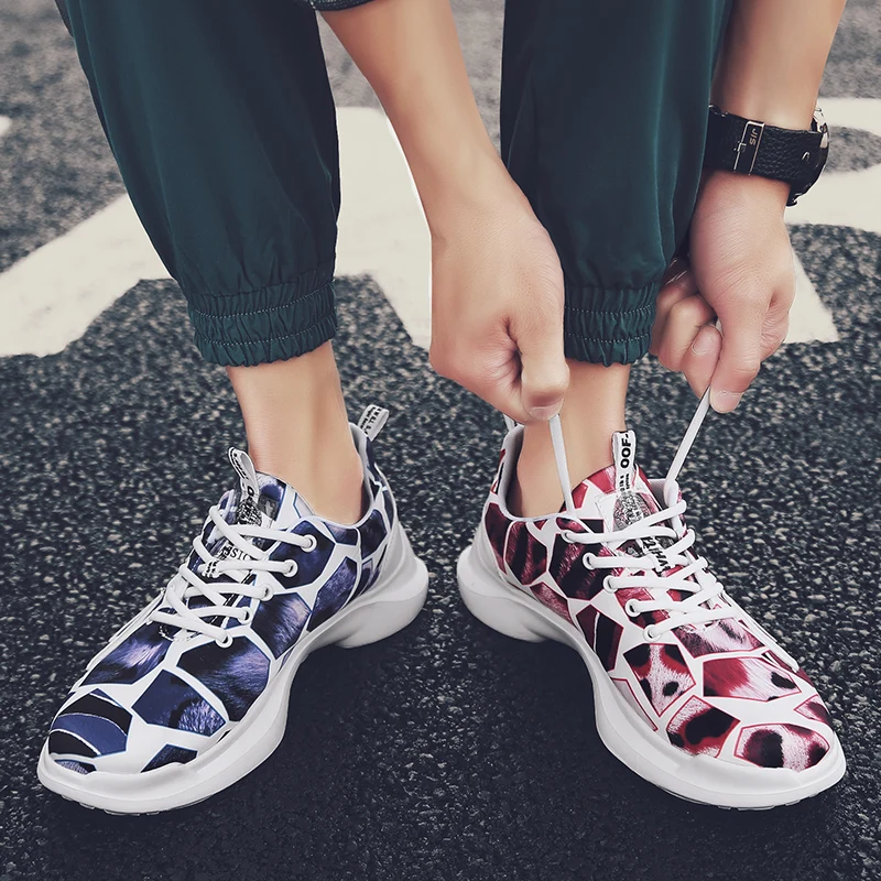 Кроссовки мужские камуфляжные повседневная Уличная обувь модные мокасины лето