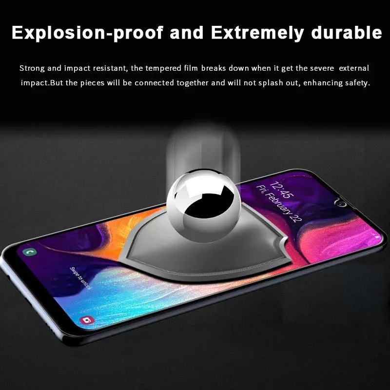 9H Закаленное стекло протектор экрана для Samsung Galaxy A10 A20 A30 A40 A50 A60 A70 M10 M20 M30 J2 Core Pro A7