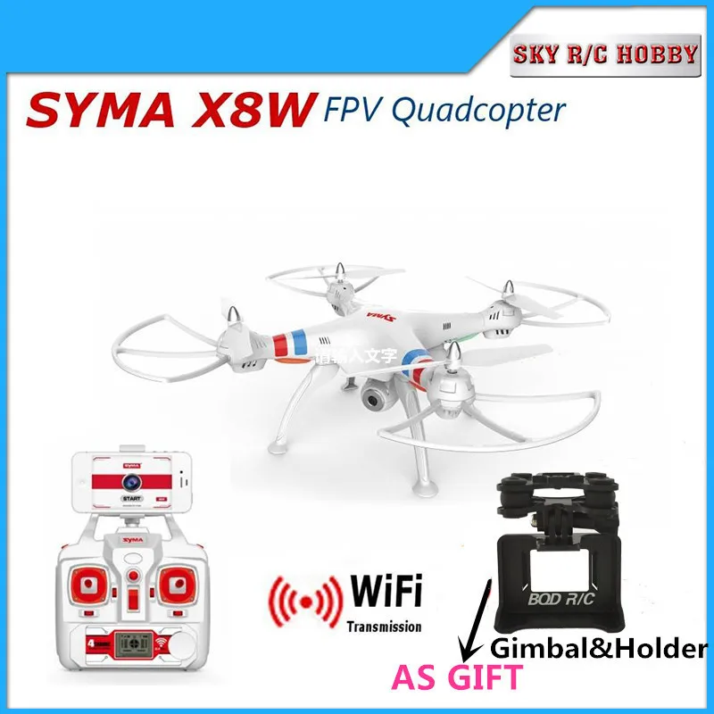 SYMA X8W 2 4G 4CH 6 осевой RC Квадрокоптер Дрон с Мп Wifi передача в реальном времени камера