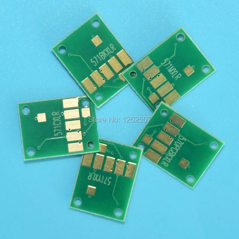 PGI 370 CLI 371 5 цветов тонер Автоматический сброс чип для Canon Pixma mg5730 MG 5730 TS5030 TS6030 pgi cli
