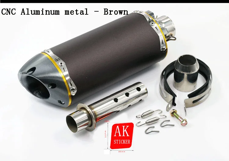 Универсальный мотоциклетный скутер Алюминиевый металлический глушитель CBR125 CBR250