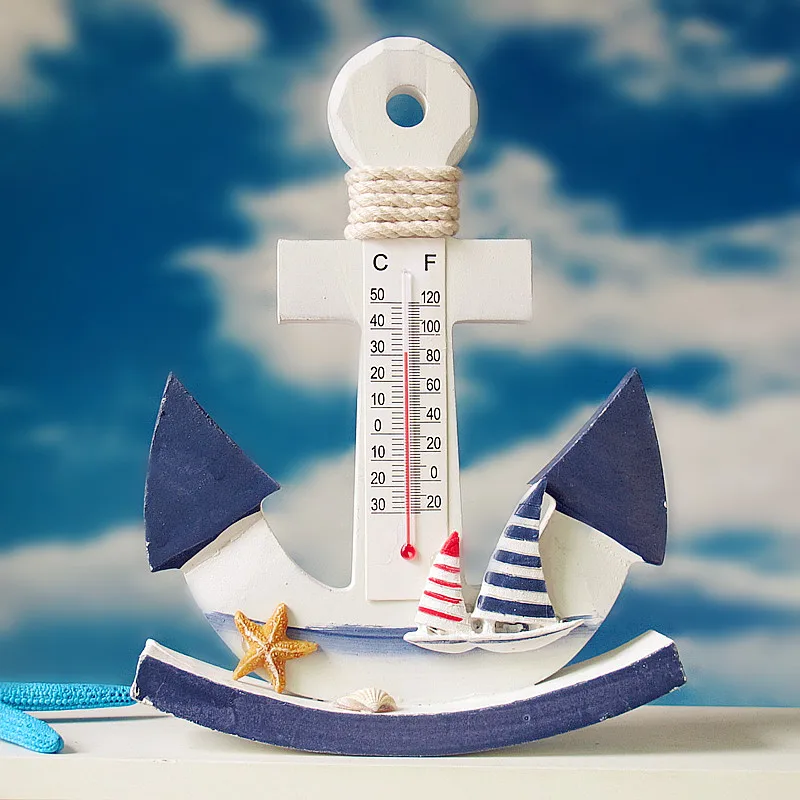 Деревянный термометр в средиземноморском стиле | Дом и сад