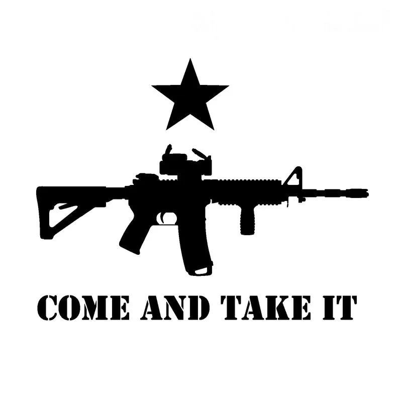 Приходите и take it AR-15 пистолет флаг Техасский винилfor Авто/бампер/окно виниловая