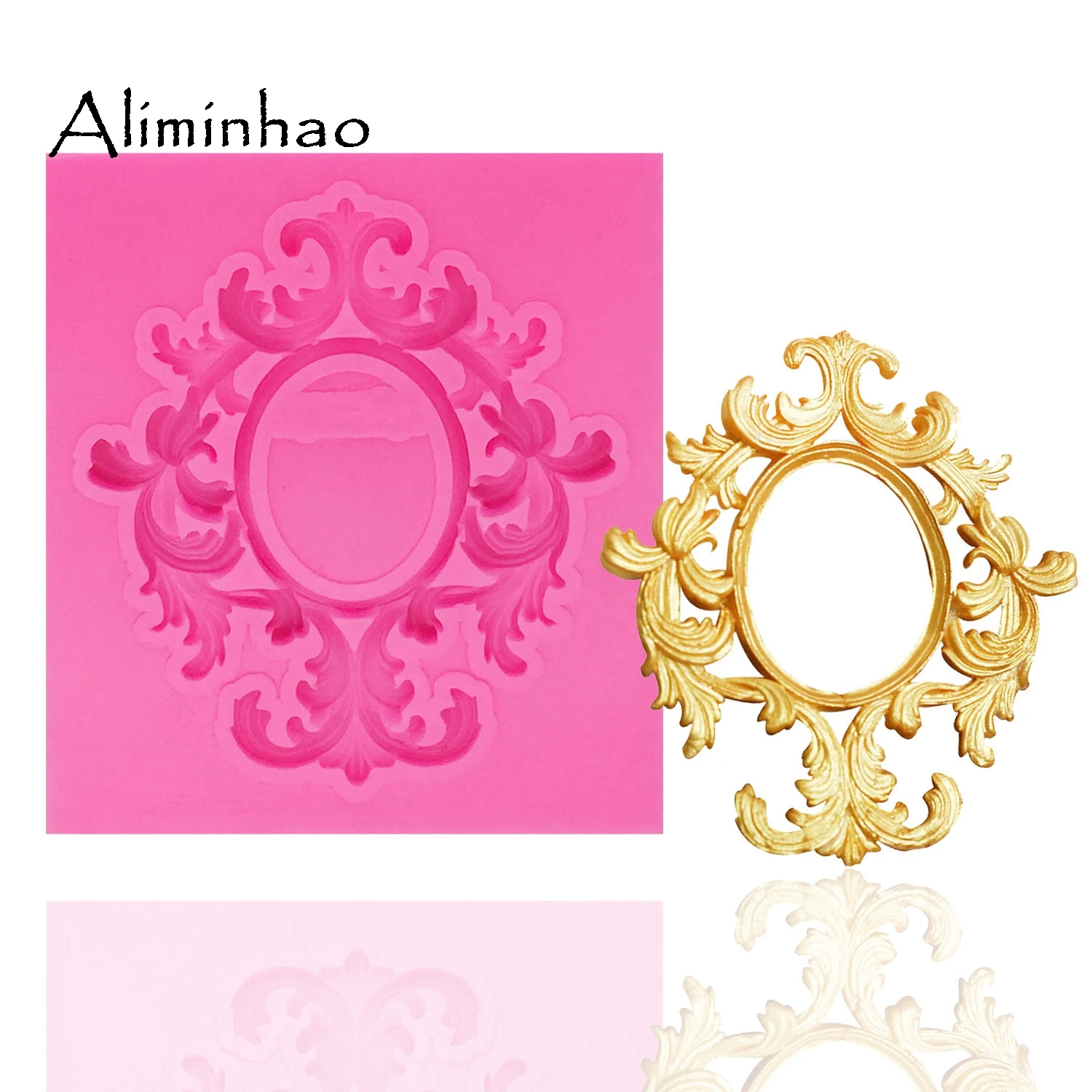 B0986 Европейская фоторамка DIY силиконовая форма для сахарных изделий шоколадная помадка торт украшения наборы для десерта Полимерная глина