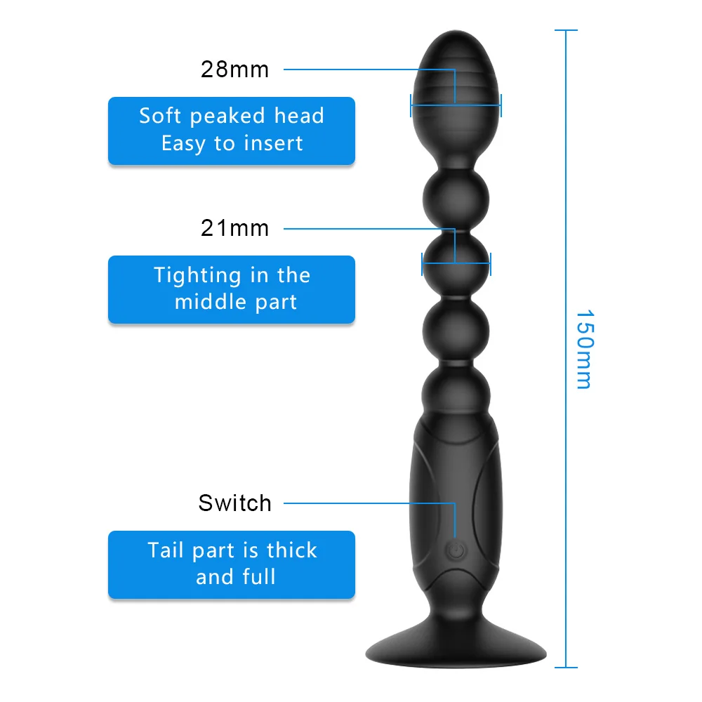 Мастурбация анальные шарики пробка простаты Массажер всасывание анальный