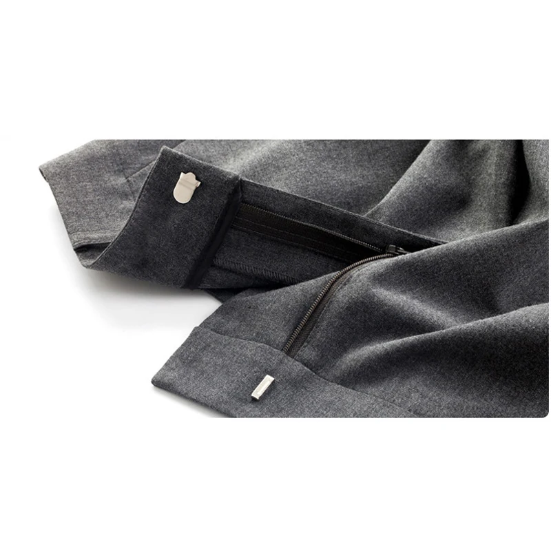 Женские деловые брюки брюки-карандаш для офиса черного и серого цвета размера