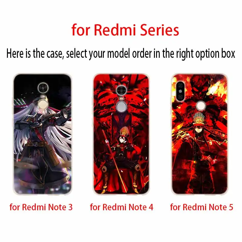 Модный мягкий чехол из ТПУ для Xiaomi Redmi Note 10 9 8 7 6 5 Pro Max 10S 9S 9T 8T 4G с рисунком аниме Fate