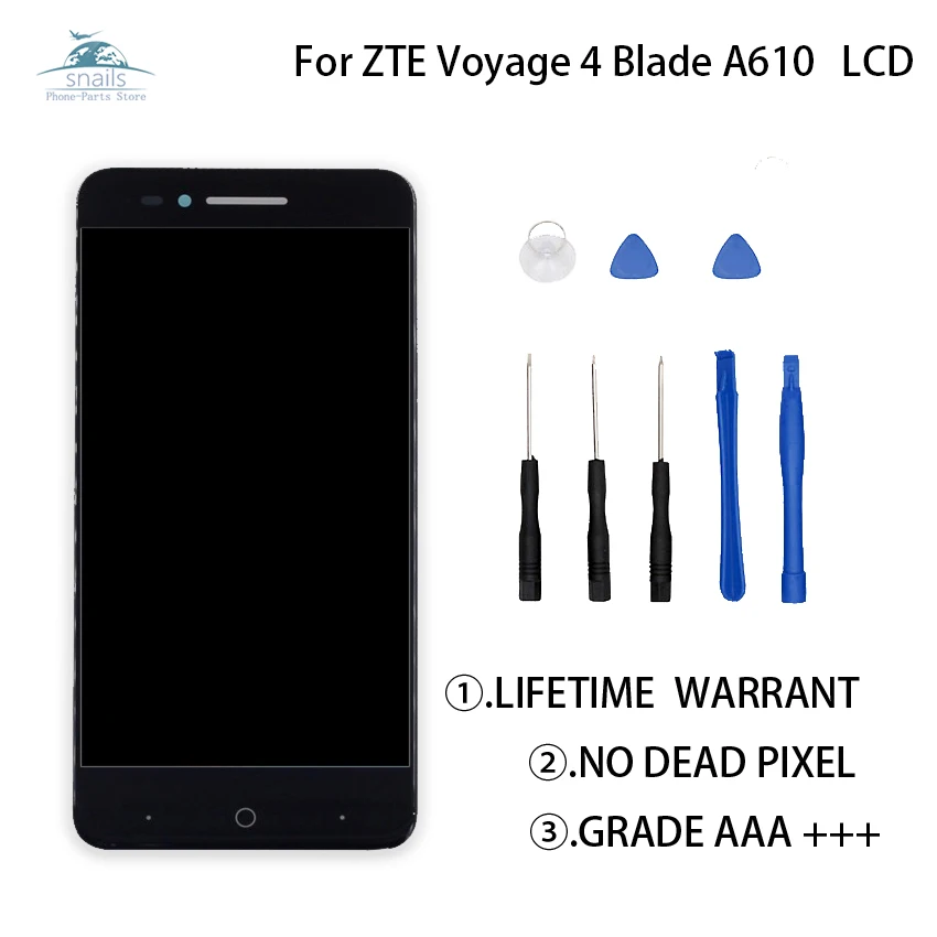 Для ZTE Blade A610 ЖК-дисплей сенсорный экран дигитайзер для Voyage 4 5 0 дюймов версия