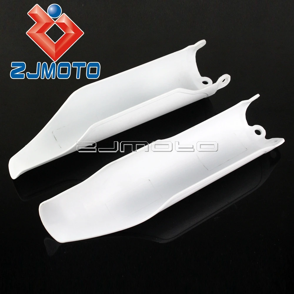 For CRF250X 2004-2017 Motocross Fork Protector Covers Honda CRF250R CRF450R 2004-2018 Dirt Bike White Plastic Guards |