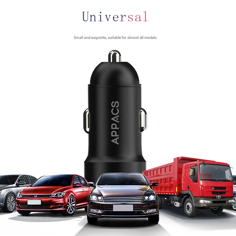 APPACS Car Charger Quick Charge 3.0 USB Fast for Xiaomi mi 9 iPhone X Xr 8 Huawei Samsung S9 S8 QC | Мобильные телефоны и