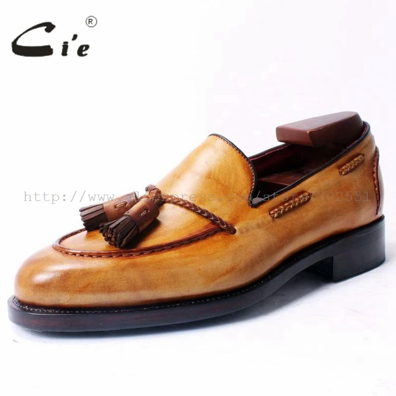 Лоферы мужские из телячьей кожи с круглым носком ручной работы 54 | Обувь