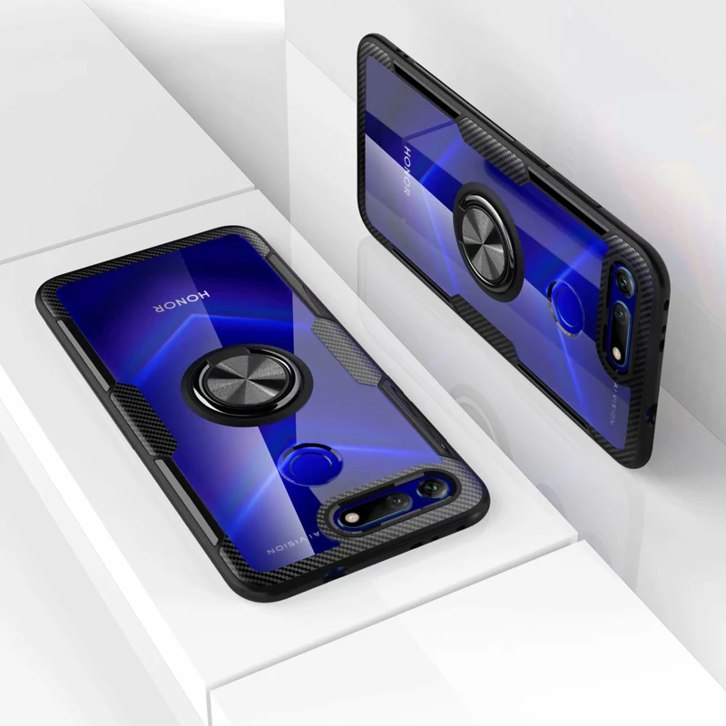 Чехол V20 для huawei Honor View 20, роскошное прозрачное защитное кольцо из углеродного волокна, чехол для Honor V20 PCT-AL10