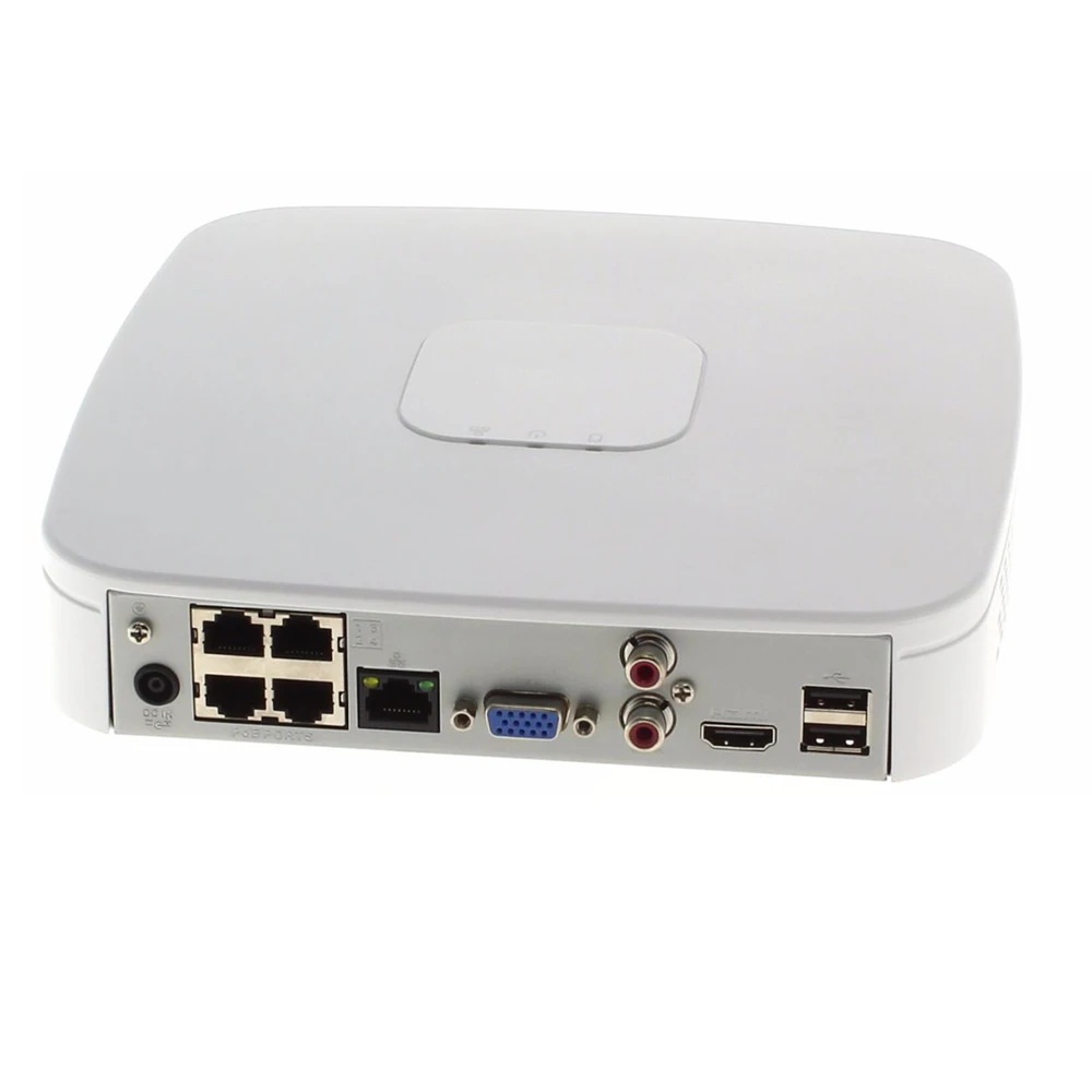 DH NVR4104-P-4KS2 4-CH POE NVR 1U сетевые видео видеорегистратор с протоколом ONVIF 2 4 SDK CGI белый
