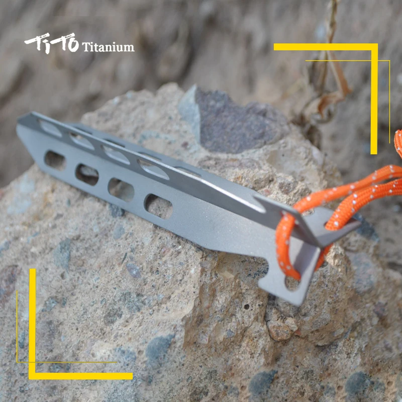 Тито из титана для палатки peg треугольный ногтей кемпинга на открытом воздухе