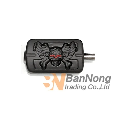 Black Shifter Peg Череп крыло Тормозная педаль Накладка и подставка для ног подножки и колышки переключения для Harley Sportster 883 1200 Softail Electra Glide Dyna Touring - Цвет: Black Shifter Peg