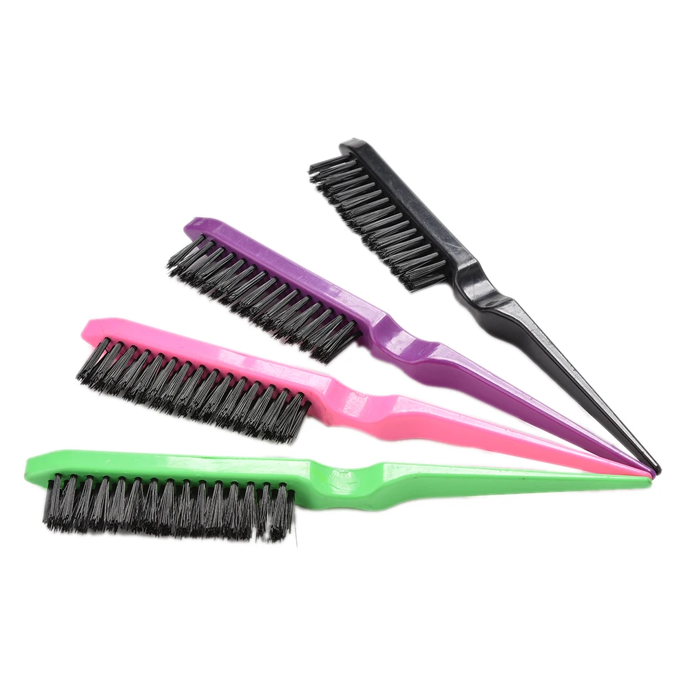 

Plastic Handle Hair Brush Natural Boar Fluffy Bristle Anti Loss Comb Hairdressing Barber Tool Teasing Bristle Salon Hairbrush