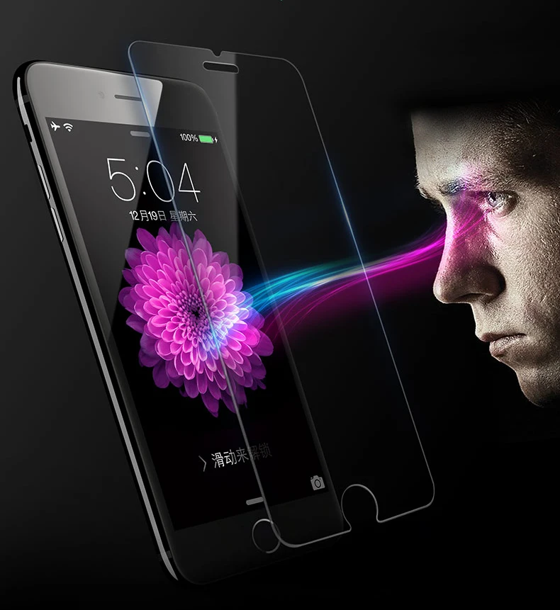 Закаленное стекло для Apple iPhone 5, 5S, 6, 6 S plus, 7, 8 Mofi, анти-синее, тонкое, 2.5D, 9 H, Полное стекло, Защита экрана для iPhone 7, стекло